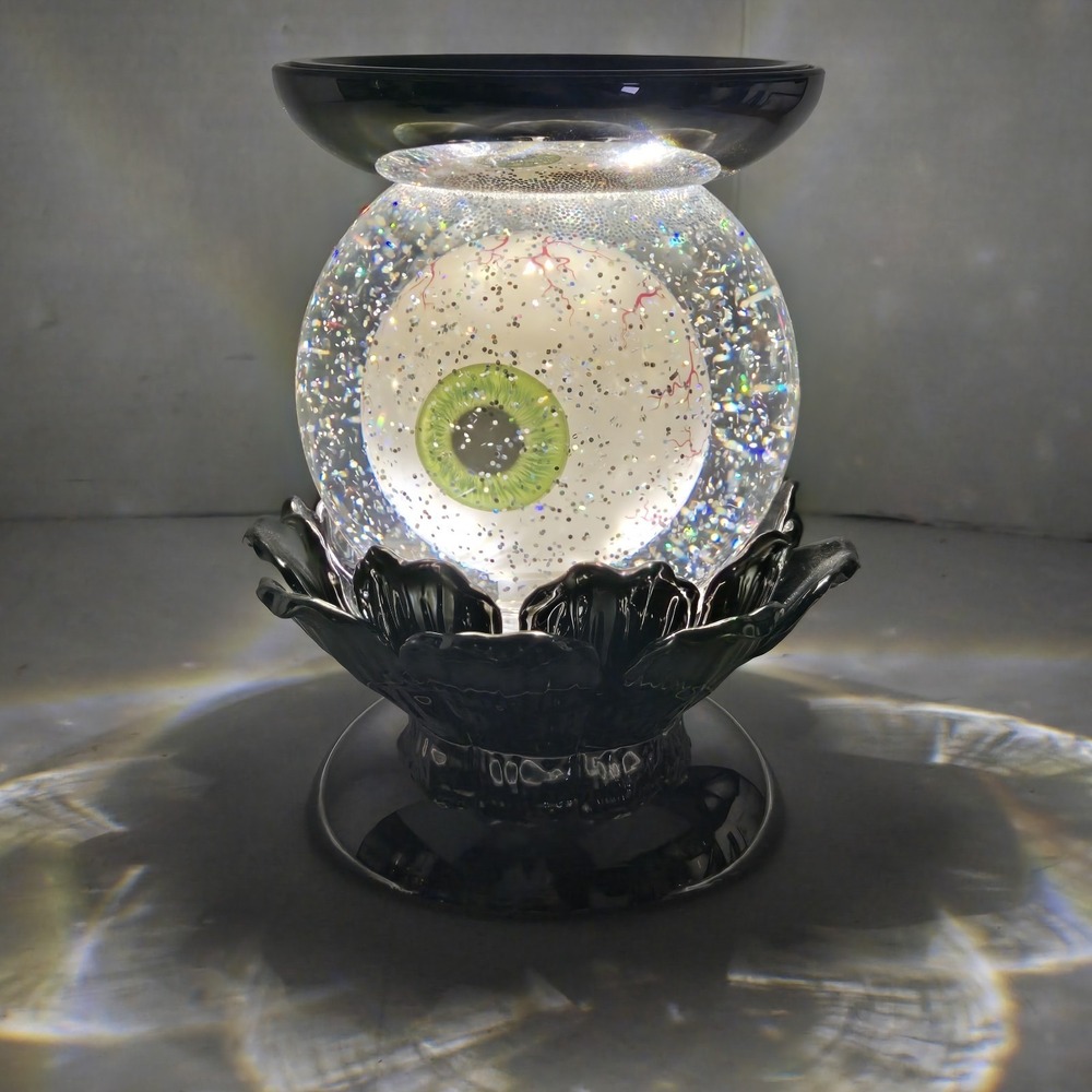Bath & Body Works Halloween Spooky Eyeball Glitter LED Water Globe Candle Holder